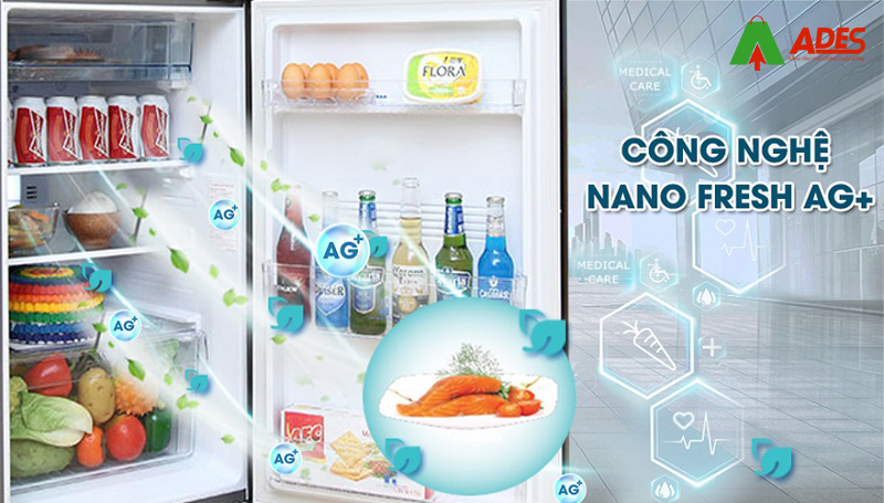 cong nghe khu mui va diet khuan Nano Fresh Ag+ cua tu lanh Aqua AQR-IG316DN GB